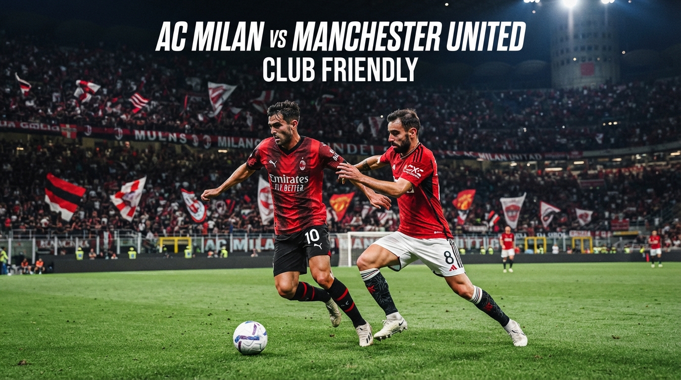 AC Milan vs Man United Malam Ini 21.45 WIB—Tigoals Bawa Keseruan Club Friendly dalam Pertandingan Pramusim Bergengsi
