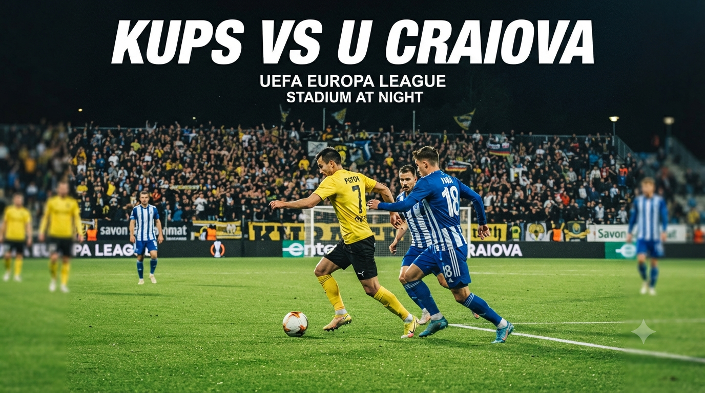 Tigoals Bahas Laga KuPS vs U Craiova Liga Eropa UEFA Malam Ini Pukul 22.00 WIB secara Menarik
